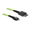 Delock 85801 – 0,5 m – OCuLink SFF-8611 – Slim SAS SFF-8654 – Tiesus – Tiesus – Vyriškas / Vyriškas