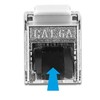 Delock Cable RJ45 kištukas prie Keystone modulio RJ45 lizdo Cat.6A 5 m juodas