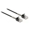 Delock Cable RJ45 kištukas iki RJ45 kištukas su apsauga nuo lenkimo Cat.6A 5 m juodas
