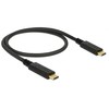 DeLOCK - USB kabelis - USB-C (han) į USB-C (han) - USB 3.1 Gen 2 - 5 A - 50 cm - juodas