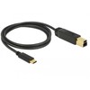 Delock kabelis USB 3.1 Gen 2 USB Type-C™ kištukas > USB Type-B kištukas 1,0 m juodas