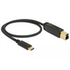 Delock kabelis USB 3.1 Gen 2 USB Type-C™ kištukas > USB Type-B kištukas 0,5 m juodas