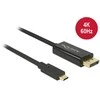 USB kabelis Delock USB-C - DisplayPort 3 m Juodas (85257)