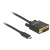 Delock Cable USB Type-C™ kištukas > DVI 24+1 kištukas DP-Alt režimas 4K 30 Hz 1 m sch