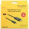 Delock Atrakinimo kabelis USB Type-C™ kištukas > HDMI-A kištukas DP-Alt režimas 4K 30 Hz 3 m juodas