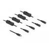 Delock Cable USB Type-C™ kištukas iki 4 x DC 5,5 x 2,1 mm lizdas su 1 m jungikliu