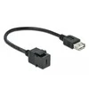 Delock Keystone modulis USB 2.0 C lizdas > USB 2.0 A lizdas su laidu