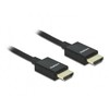 DELOCK HDMI koaksialinis M/M v2.1 kabelis 0.5m 8K 60Hz braiding juodas