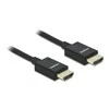 DELOCK HDMI koaksialinis M/M v2.1 kabelis 2m 8K 60Hz braiding juodas