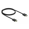 DELOCK HDMI koaksialinis M/M v2.1 kabelis 1m 8K 60Hz braiding juodas