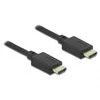 DELOCK HDMI koaksialinis M/M v2.1 kabelis 1m 8K 60Hz braiding juodas