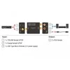 Delock adapteris AV Toslink - RCA (Cinch), juodas (63477)