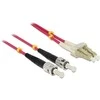 Delock LC - ST - 10m - 10 m - LC - ST - Male/Male - Violet