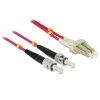 Delock Kabelis Lichtwellenleiter LC > ST Multimode OM4 1 m