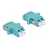 Delock LWL Kupplung LC Duplex Buchse / Buchse Multimode 2 vnt. hellblau