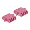 Delock LWL Kupplung LC Quad Buchse zu LC Quad Buchse Multimode 2 vnt. violett