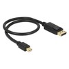 Kabelis Delock DisplayPort Mini – DisplayPort 0.5m juoda (83984)
