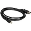 Delock Cable Mini Displayport 1.2 vyriškas > Displayport vyriškas 4K 2,0 m