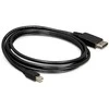 Delock Cable Mini Displayport 1.2 vyriškas > Displayport vyriškas 4K 2,0 m