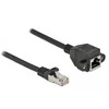 „DeLOCK“ tinklo prailginimo kabelis S/FTP RJ45 kištukas į RJ45 lizdą Cat.6A 1 m juodas, 2 m, Cat6a, S/FTP (S-STP), RJ-45, RJ45, juodas