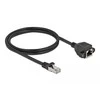 „DeLOCK“ tinklo prailginimo kabelis S/FTP RJ45 kištukas į RJ45 lizdą Cat.6A 1 m juodas, 2 m, Cat6a, S/FTP (S-STP), RJ-45, RJ45, juodas