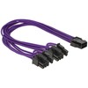 Delock Cable Power PCIe 6 kontaktų lizdas > 2 x 8 kontaktų vyriškas 30 cm