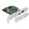 Delock PCIe x4 / 1x USB C tipo (USB3.2 Gen2) + 1x USB A tipo (USB3.2 Gen2)
