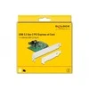 Kontroleris Delock PCIE 3.0 x4 – 20 kontaktų USB 3.2 genas 2 (89029)