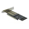 Delock PCI Express x16 kortelė su 1 x M.2 raktu B + 1 x NVMe M.2 raktu M + 1 x mSATA –