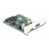 Delock PCI Express x4 Karte zu 1 x extern USB 10 Gbps Type-C Buchse+ 1 10 - PCI-Express
