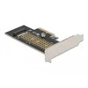 Delock karta PCI Express x4 - 1x M.2 Key M NVME vidinis žemo profilio skydelis
