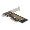 Delock karta PCI Express x4 - 1x M.2 Key M NVME vidinis žemo profilio skydelis