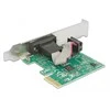 Delock PCIe x1 Serial 1x + Žemo profilio