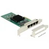 Delock PCIe x4 Gigabit LAN 4x RJ45 + žemo profilio i350 Delock