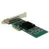 Delock PCIe x4 Gigabit LAN 4x RJ45 + žemo profilio i350 Delock