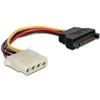Kabelis Delock 60115 SATA-MOLEX M/F 12cm