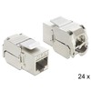 MODUŁ KEYSTONE GNIAZDO RJ45->LSA STP KAT.6A DO PUSZKI MONTAŻOWEJ DELOCK (24 SZTUKI)