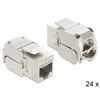 MODUŁ KEYSTONE GNIAZDO RJ45->LSA STP KAT.6A DO PUSZKI MONTAŻOWEJ DELOCK (24 SZTUKI)