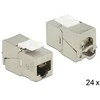 Delock Keystone RJ45 lizdas > LSA be įrankių Cat.6A