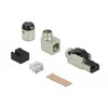 Delock RJ45 kištuko lauko mazgas Cat.6A metalinis kampuotas