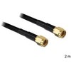 Delock antenos kabelis RP-SMA kištukas > RP-SMA kištukas LMR195 2 m