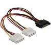 Delock Cable Power SATA 15pin > 2x 4pin Molex lizdas 20cm