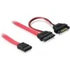 Delock SATA - SATA Slimline, 0,5 m, raudona (84418)