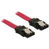 DELOCK SATA laidas 50cm tiesus/tiesus Metalinis