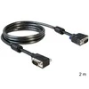 DELOCK cable VGA Delock 2.0m SVGA St/St gewinkelt