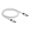Delock Ultra High Speed HDMI kabelis 48 Gbps 8K 60 Hz sidabrinis 1 m sertifikuotas