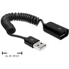 „Delock“ ilginamasis USB 2.0-A spiralinis kabelis