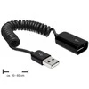 „Delock“ ilginamasis USB 2.0-A spiralinis kabelis