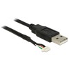 Delock Anschlusskabel USB 2.0 A Stecker > 5 pin Kamera Stecker V5 1,5 m