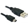 DELOCK Cable USB 2.0 mini B Standartinis 5 kontaktų 0,7 m